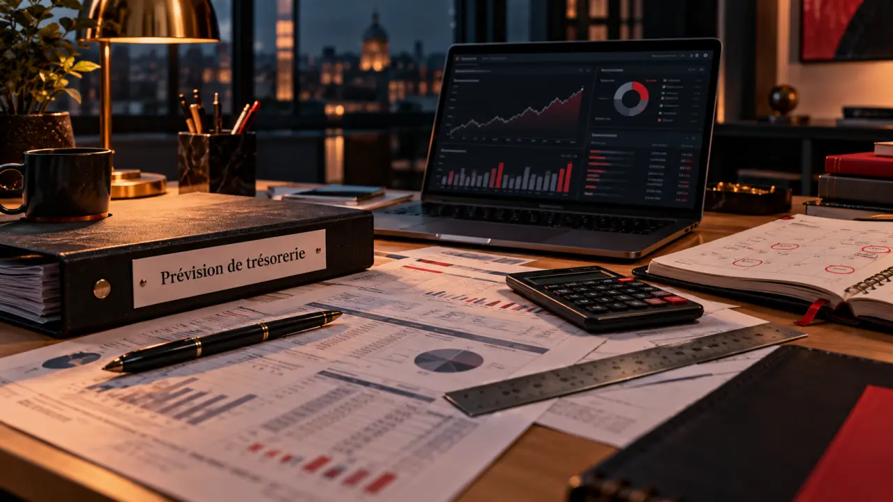 Logiciel de gestion financière : prévision de trésorerie sur tableau de bord