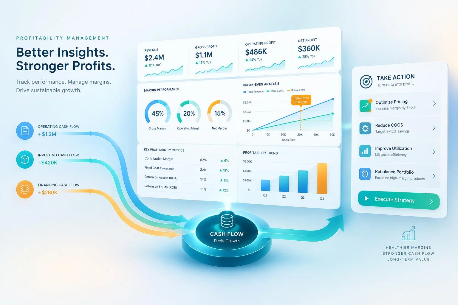 Marges, seuil de rentabilité et KPI pour piloter